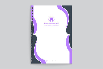 Creative and professional notebook cover template