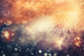 banner happy abstr eve eve year vintage Abstract anniversary New card space celebrate text new Vintage background holiday Fireworks 2017 fourth fireworks party background july Year bokeh 2018 bokeh