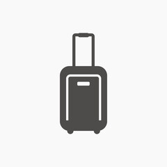 baggage, travel, tourism, luggage, airport icon vector 