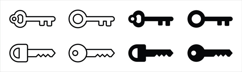 key collection icon vector illustration.