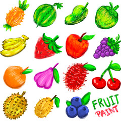 set of fruits