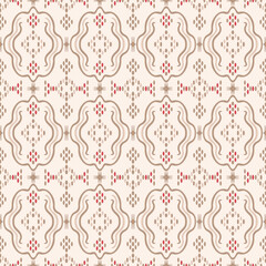 Japanese Curl Crest Motif Vector Seamless Pattern