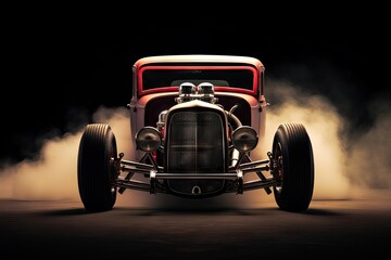 rod style hot muscle retro muscle rider vehicle silhouette hot c isolated engine car rod roadster tire Hotrod tattoo wheel smoke hot low transport race vintage old hood rod background sport racecar - obrazy, fototapety, plakaty
