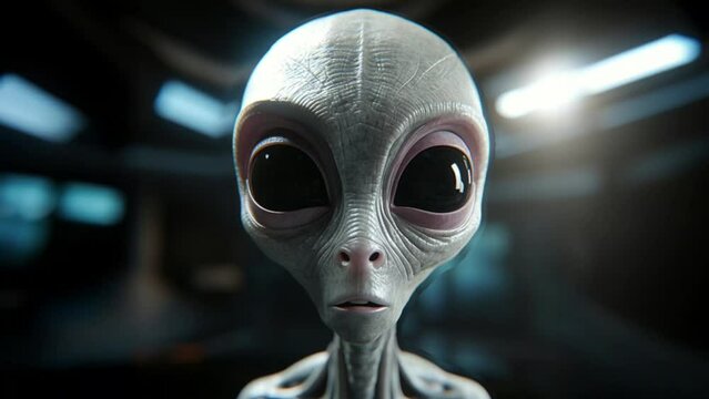 Close Up Video Of An Alien