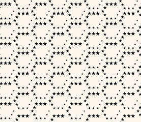 Monochrome half tone stars seamless pattern