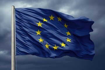 graphic continent eu symbolism countryside symbol union three-dimensional european flag shade flag commonwealth Europ