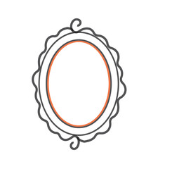  Mirror icon illustration isolated vector sign symbol
