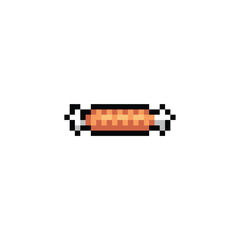 this is meat in pixel art with simple color and white background this item good for presentations,stickers, icons, t shirt design,game asset,logo and your project.
