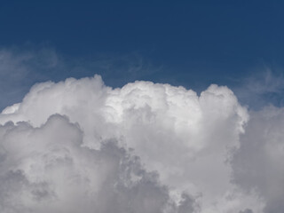 clouds in the blue sky (close up)