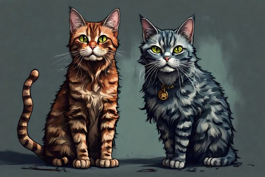 a scary evil zombie cat 