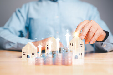 A real estate businessman and salesman is an expert in buying and selling homes and other...
