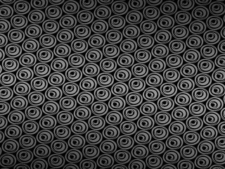 Black abstract background design. Modern wavy lines (guilloche curves) pattern in monochrome colors. Premium line texture for banner, business background. Dark horizontal vector template.