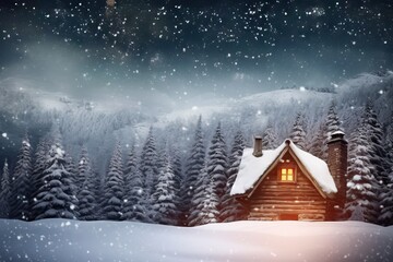 Fototapeta premium retro blue display winter top holiday design snow nature space season table tree christmas white winter cold wood background space new christmas frost wooden board e background free light landscape