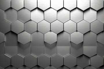 silver high Site detail hexagon new illustration empty Hexagon style head design 3d brushed Wide hex background Brushed nobody technology metal steel wide plate Background Metal technology texture
