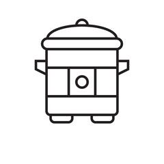 rice cooker icon vector