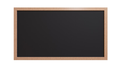 Black chalkboard isolated 3d render, back to the school board 