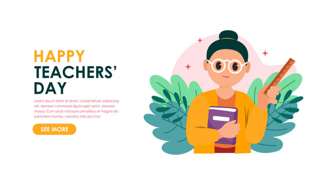 world teachers day banner template vector