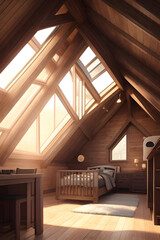 interior of a house, made by AI