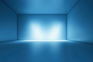 clean blank floor spotlight creative banner concept splay bright studio field used blurred background background Blue bg product empty blur empty abstract dark your element gradient room blue dais