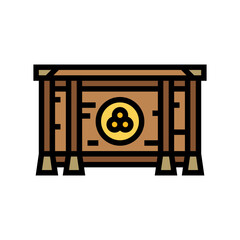 saisen monetary offering shintoism color icon vector. saisen monetary offering shintoism sign. isolated symbol illustration
