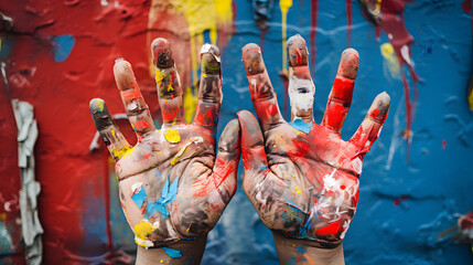 Obraz premium Hands of the artist