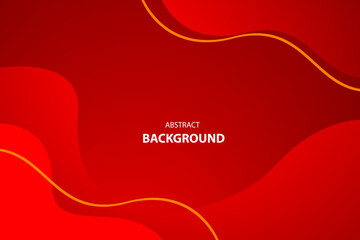 Abstract red wave modern background for template, poster, flyer design. Vector illustration