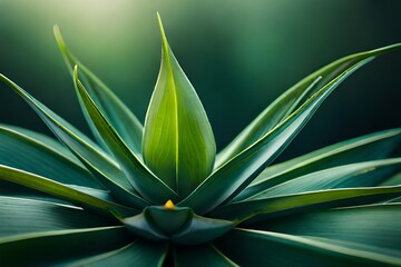 close up of aloe vera plant