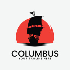 columbus logo vector illustration design