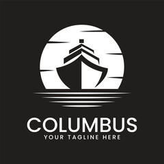 columbus logo vector illustration design