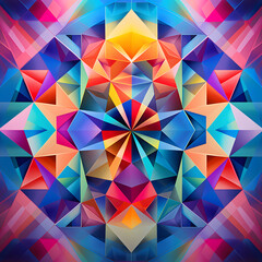 Abstract colorful background with geometric shapes. Vector illustration.