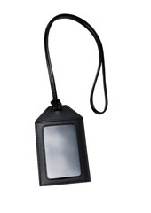 Bag holder card on black