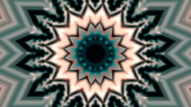 3D Kaleidoscope Mandala Abstract Background Of Trippy Art Psychedelic Trance