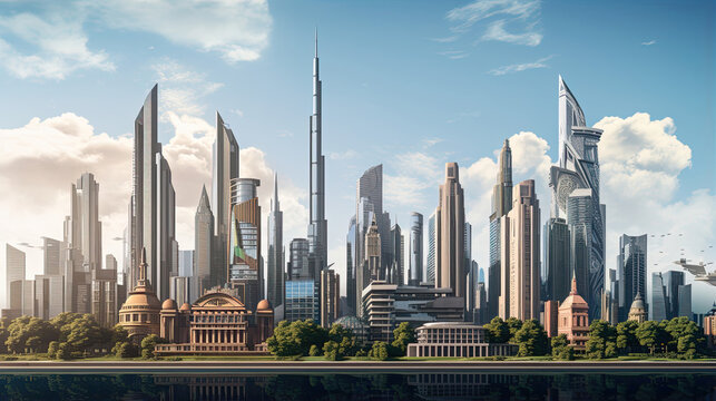 AI-generated architectural landmarks reshaping skylines.