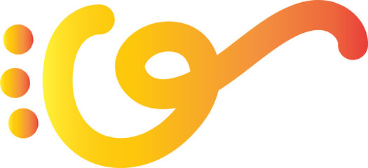 Illustration of dynamic line squiggle