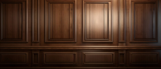 Luxury Wood Paneling Background or Texture