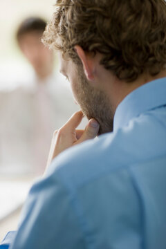 Back View of Businessman
