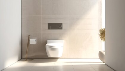 Contemporary High-End Wall-Mounted Toilet Bowl with Soft-Close Seat