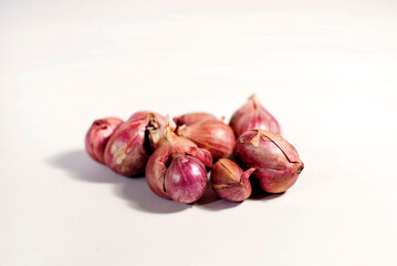 Bunch of fresh shallots