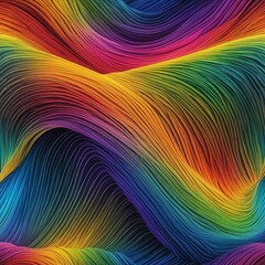 Abstract colorful background wallpaper. Beautiful rainbow wave lines. Generative AI