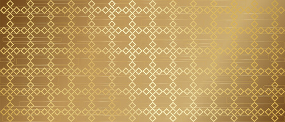 Gold background with pattern. Hand drawing metallic ornament and gradient gold background. Cover for template, poster, website, wallpaper, wall, background, backdrop, decor, social, texture.