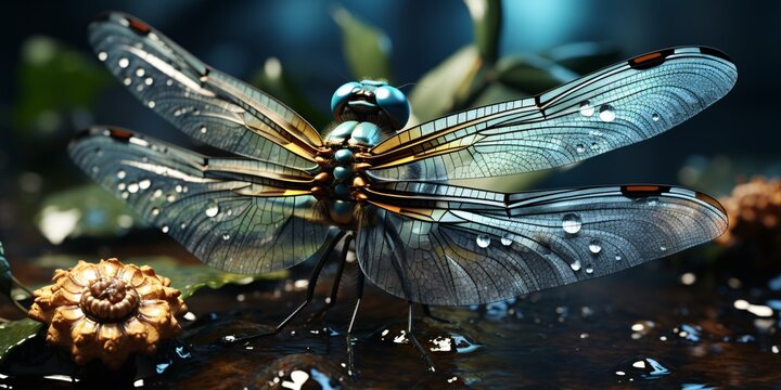 A Close-up Picture Of  Dragonfly