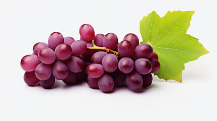 Fototapeta premium red grapes isolated on whiteม Isolated