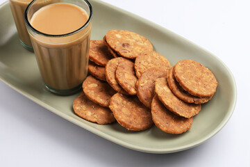 Thattai or Nippattu or Chekkalu is a south Indian deep fried snack made with rice flour prepared during Janmashtami or Sri Krishna Jayanthi festival Served with hot Tea