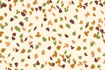 Seamless vector leaf pattern for decorating wallpaper, wrapping paper, fabric, backdrops, and others.