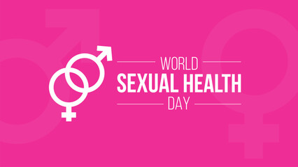 World sexual health day.September 4. Template for banner, greeting card, poster background. Vector illustration