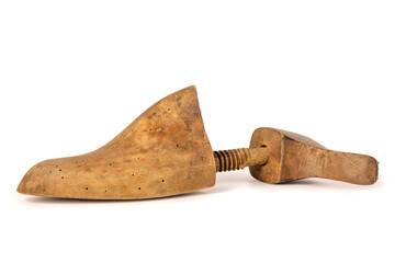 Very old wooden shoe stretcher.