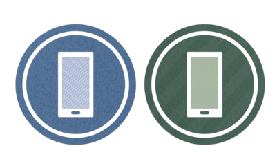 smartphone icon symbol with texture