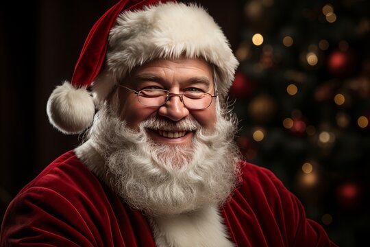 Pictures of Real Santa Claus. Generative Ai.