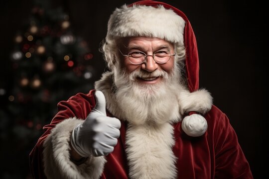 Pictures of Real Santa Claus. Generative Ai.
