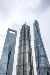 Skyscrapers in Shanghai, China.